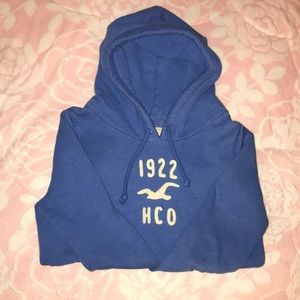 Blue hoodie